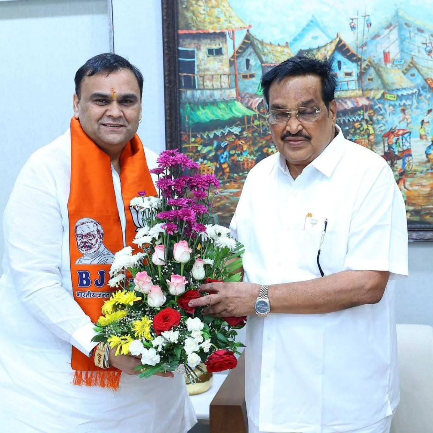 તા.૨૦-૦૭-૨૦૨૫ ના રોજ માનનીય શ્રી સી. આર. પાટીલ સાહેબને ગુજરાત ભારતીય જનતા પાર્ટીના પ્રદેશ પ્રમુખ તરીકે ૫ વર્ષ પૂર્ણ કરવા બદલ ખૂબ ખૂબ અભિનંદન અને શુભકામનાઓ.